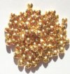 100 3x5mm Gold Plated UFO Metal Spacer Beads